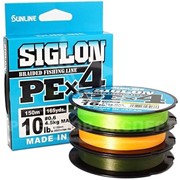 Плетеный шнур Sunline SIGLON PEх4 Light Green 150m #0.3/5lb фотография