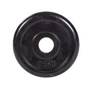 Диск обрезиненный ZSO черный "Classic" D-26, от 0,5 кг. (0.5 кг)
