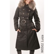 Зимнее пальто “ЛУИЗА“ с меховым воротником фото