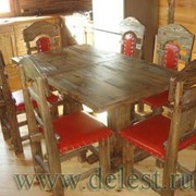 Деревянные кухонные столы из массива фото