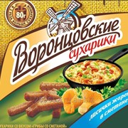 Сухарики Воронцовские со вкусом Грибы со сметаной (Лисички жаренные в сметане)