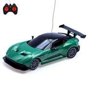 Машина радиоуправляемая «Спорт», работает от батареек, цвет зелёный фото