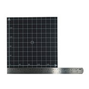 220 * 220 мм Черный квадрат Скраб поверхности Горячая кровать Пластиковая наклейка с 1: 1 Координата фото