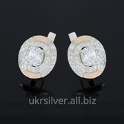 Серебряные серьги Джульетта фото