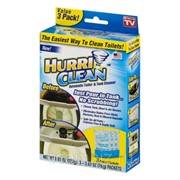 Пенящийся очиститель для унитаза Hurri Clean, 3 пакета фото