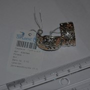 Серьги серебряные позолоченные Арт С23/149, вес 5,70 гр фото