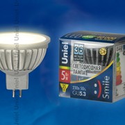Лампа ALUMINIUM SMILE серия LED-JCDR-5W/WW/GU5.3/FR ALS01SL