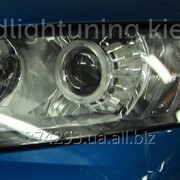 Установка биксеноновых линз и ангельских глазок Skoda Octavia A7 фото