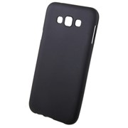 Чехол силиконовый матовый для Samsung Galaxy E7 черный фото