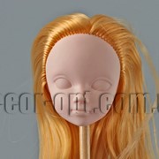 Голова куклы 4,5 см с русыми волосами 25см 5564