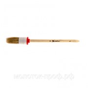 Кисть круглая № 4 (25 мм), натуральная щетина, деревянная ручка MTX фотография