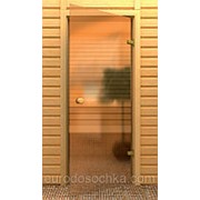 Дверь стеклянная термостекло каленое пескоструйн. люкс 190Х70 см фотография