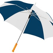 Зонт-трость Lisa полуавтомат 23, синий/белый (Р) фотография