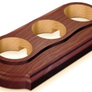 Рамка трехместная деревянная “Элегант“ (индивидуальная упаковка) серия “МЕЗОНИН“ арт GE-70703-27 фотография