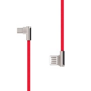 Кабель Rombica Digital AB-06 USB - micro USB текстиль 1м красный фотография