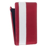 Кожаный чехол для Sony Xperia ZL / L35h Melkco Leather Case - Limited Edition Jacka Type (Red/White LC) фото