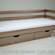 Кровать одноярусная Классик Brown. Ясень. фотография