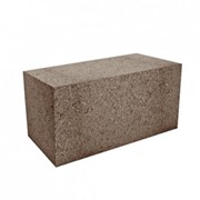 Блок декоративный бетонный М-200 коричневый фотография