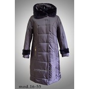 Пальто зимнее с мутоном, модель 16-55 фото