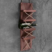 Полка винная 'Бриссен', тёмная, 18,5x11x70 см фото