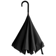 Чёрный зонт-наоборот (купол 115 см,Механика)
