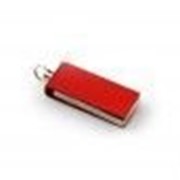 Диск USB на 4GB (выдвижной, красный, метал) фотография
