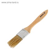 Кисть плоская TUNDRA, смешанная щетина, деревянная ручка, 1“, 25 мм фотография