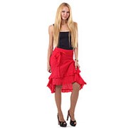 Ассиметричная юбка “Райо“ Красная (Размер одежды: 42 размер (Size S)) фотография