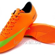 Детские футзалки (бампы) Nike Mercurial Victory IV IC Orange/Black/Volt фото