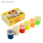 Краски пальчиковые, набор 6 цветов x 40 мл, экспоприбор, для детей от 1 года фото