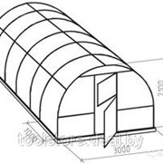 Каркас теплицы Сибирская 8х3х2 фотография