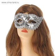 Карнавальная маска «Венеция», цвет серебряный фото
