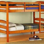 Мебель из натурального красного дерева, двухъярусные кровати фото