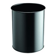 Металлическая круглая мусорная корзина Durable 15 л, 315 x 260 мм, черный фотография