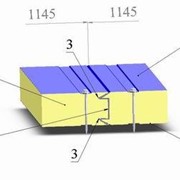 Стеновые сендвич-панели с открытым креплением фото