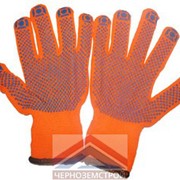 Перчатки Зима ПВХ с начесом (оранжевые, зеленые)