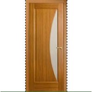Межкомнатные двери со стеклом светло-коричневые фотография