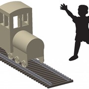 Детская железная дорога полноразмерная фото