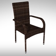 Кресло плетенное из ротанга Topazzio 55x60x80 cm фотография
