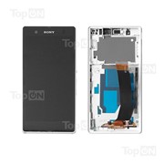 Матрица и тачскрин (сенсорное стекло) в сборе для смартфона Sony Xperia Z C6602, белый фотография