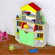 Детская мебель. Стенка для игрушек книжный дом в детский сад и домой фото