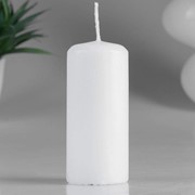 Свеча классическая 4х9 см, белая фотография