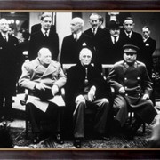 Картина Сталин, Черчилль и Рузвельт в Ялте , Неизвестен фотография