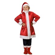 Карнавальный костюм для детей Вестифика Санта детский, 116-122 см фотография