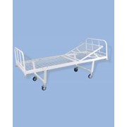 Кровать общебольничная с подголовником на колесах КФО-01-МСК (код МСК-101) фото