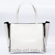 Женская сумка белого цвета из гладкой кожи 092 29019201 фото