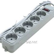 Фильтр питания Gembird Power Cube 5 розеток 1,8м (SP5-G-6G) серый, код 61612 фото