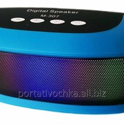Портативная Bluetooth стерео колонка M-307 USB, MicroSD, FM со светомузыкой фото