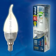 Лампа ALUMINIUM SMILE серия LED-CW37-4W/WW/E14/FR ALS01SL фото