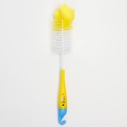 Ёршик для бутылочек, с губкой, цвета МИКС фото